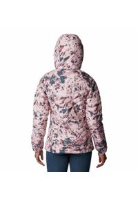 columbia - Kurtka Turystyczna Puchowa Damska Columbia Powder Lite Hooded Jacket. Kolor: różowy. Materiał: puch. Sport: turystyka piesza