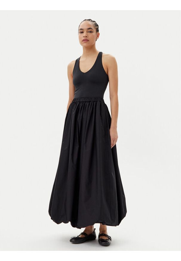 Pinko - PINKO Spódnica maxi Johnny 105214 A2LD Czarny Regular Fit. Kolor: czarny. Materiał: bawełna
