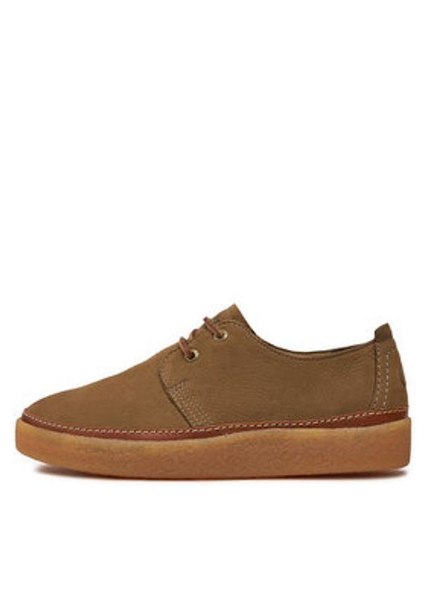 Clarks Półbuty Clarkwood Low 26176868 Brązowy. Kolor: brązowy. Materiał: skóra