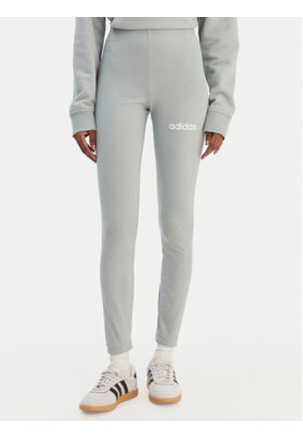 Adidas - adidas Komplet bluza i legginsy Leisure KB8448 Zielony Regular Fit. Kolor: zielony. Materiał: syntetyk, bawełna