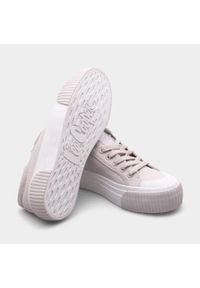 Trampki Lee Cooper W LCW-24-31-2178L beżowy. Okazja: na co dzień. Kolor: beżowy. Materiał: materiał, tkanina, syntetyk. Szerokość cholewki: normalna. Sezon: lato, wiosna. Styl: sportowy, casual #7