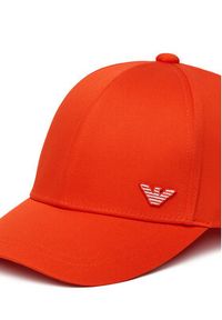 Emporio Armani Czapka z daszkiem EX000004 AF12603 U5026 Pomarańczowy. Kolor: pomarańczowy. Materiał: bawełna, materiał #3
