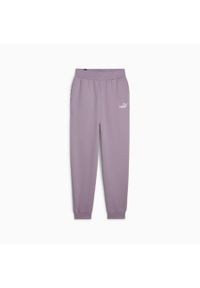 Puma Spodnie Ess+ Embroidery 67000730. Kolor: fioletowy