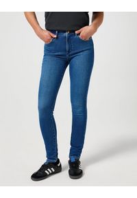 Wrangler - WRANGLER DAMSKIE SPODNIE JEANSOWE HIGH SKINNY AZURE SKY 112355898 W27H017440