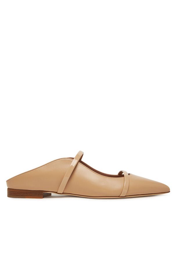 MALONE SOULIERS Klapki Maureen Flat 327 Beżowy. Kolor: beżowy. Materiał: skóra