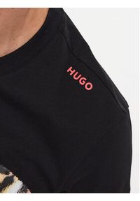 Hugo T-Shirt 50494577 Czarny Regular Fit. Kolor: czarny. Materiał: bawełna