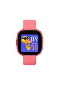 GARETT - Smartwatch Garett Kids Fit różowy. Rodzaj zegarka: smartwatch. Kolor: różowy. Styl: sportowy, casual, elegancki, młodzieżowy #1