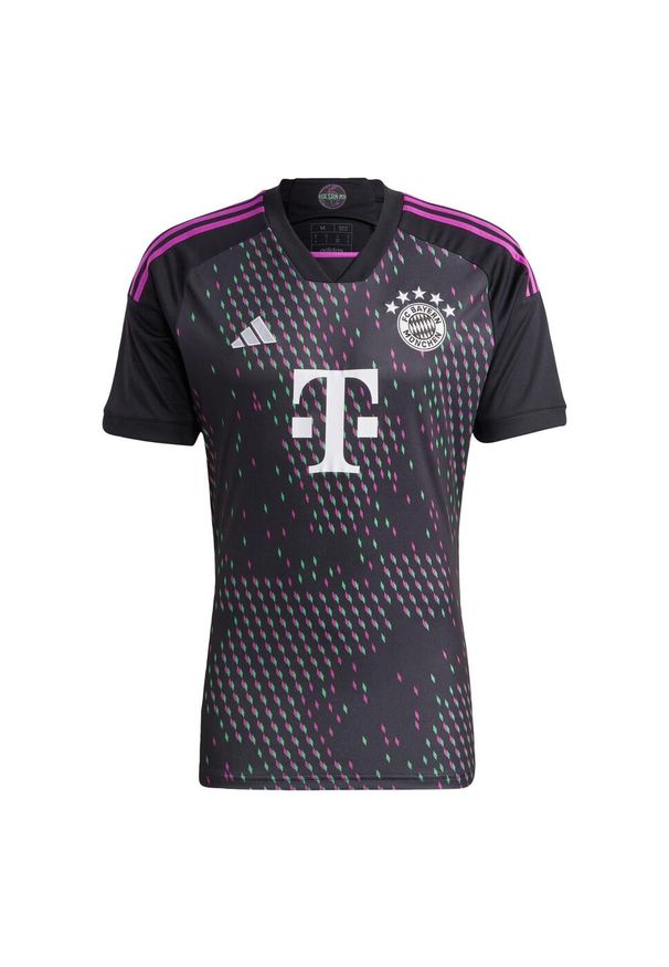 Adidas - Koszulka FC Bayern 23/24 Away. Kolor: czarny, różowy, wielokolorowy. Sport: piłka nożna