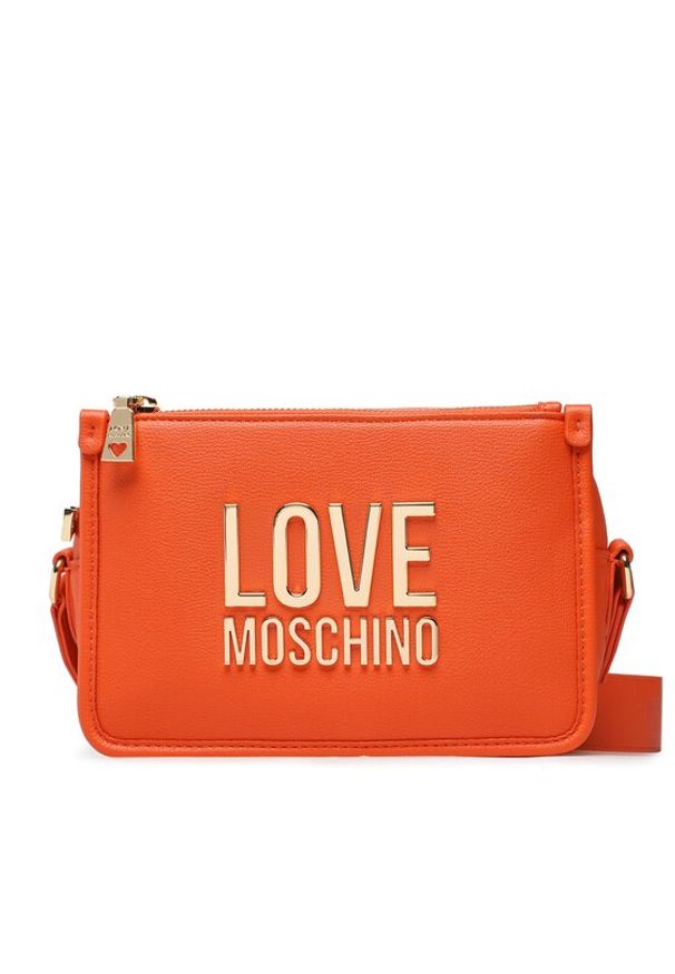 Love Moschino - LOVE MOSCHINO Torebka JC4111PP1GLI0450 Pomarańczowy. Kolor: pomarańczowy. Materiał: skórzane