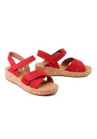 Josef Seibel - JOSEF SEIBEL 69603 724 400 Evita 03 rot, sandały damskie. Zapięcie: rzepy. Kolor: czerwony. Materiał: skóra #1