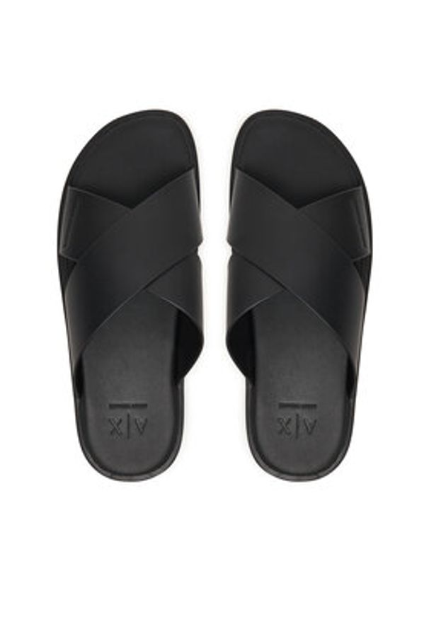 Armani Exchange Klapki XM002619 AF10848 UC001 Czarny. Kolor: czarny. Materiał: skóra