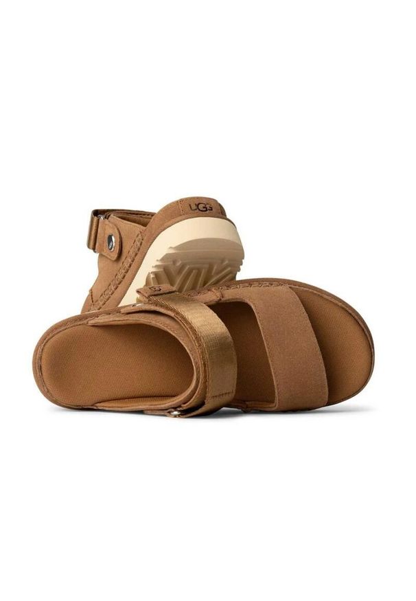 Sandały Ugg Z Goldenstar Glade Damskie. Okazja: na plażę, na co dzień. Kolor: brązowy. Styl: casual, sportowy