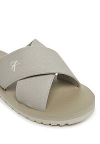 Calvin Klein Jeans Klapki Cross Sandal Crxs Tx YM0YM01223 Szary. Kolor: szary. Materiał: materiał