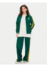 Adidas - adidas Bluza adicolor Classic Firebird JP2299 Zielony Loose Fit. Kolor: zielony. Materiał: syntetyk #4