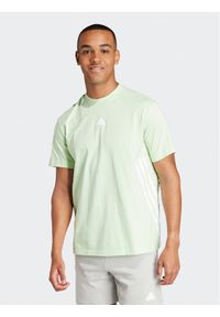 Adidas - adidas T-Shirt Future Icons 3-Stripes IR9169 Zielony Loose Fit. Kolor: zielony. Materiał: bawełna #1