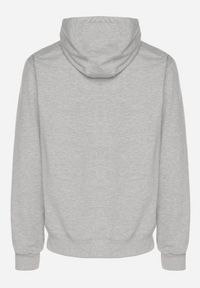 Born2be - Jasnoszara Bluza z Bawełną Kapturem i Sznurkami Asallin. Okazja: na co dzień. Typ kołnierza: kaptur. Kolor: szary. Materiał: bawełna. Styl: casual, klasyczny