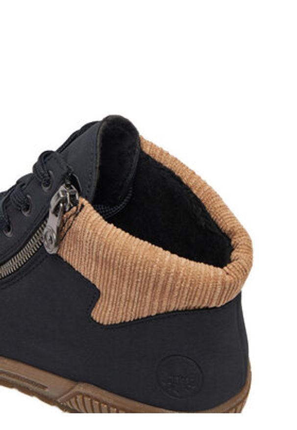 Rieker Trzewiki CEO-N0709-15 Granatowy. Kolor: niebieski. Materiał: materiał, syntetyk