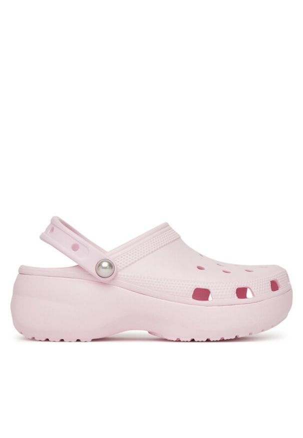 Crocs Klapki Classic Platform Pearl Clog 211231 Różowy. Kolor: różowy. Obcas: na platformie