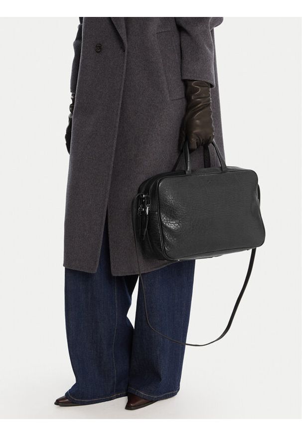 Weekend Max Mara Torebka Palos 2525516085600 Czarny. Kolor: czarny. Materiał: skórzane