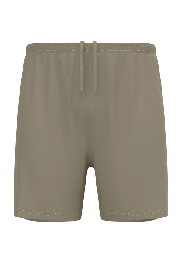 Spodenki męskie Odlo ESSENTIAL 6 INCH 2-in-1 short. Kolor: beżowy. Sport: bieganie