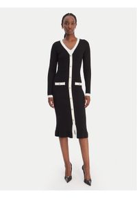 Guess Sukienka dzianinowa W6RK38 Z3HP2 Czarny Regular Fit. Kolor: czarny. Materiał: syntetyk #1