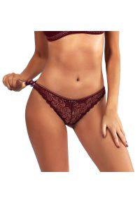 Intica - Tangi koronkowe z misternym wzorem Nahoko. Kolor: czarny. Materiał: koronka. Wzór: koronka #4