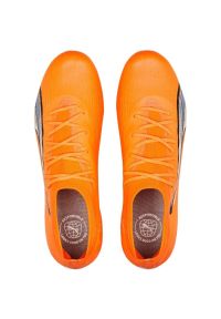 Buty piłkarskie Puma Ultra Ultimate FG/AG M 107163 01 pomarańcze i czerwienie pomarańczowe. Kolor: pomarańczowy. Materiał: materiał. Sport: piłka nożna #3