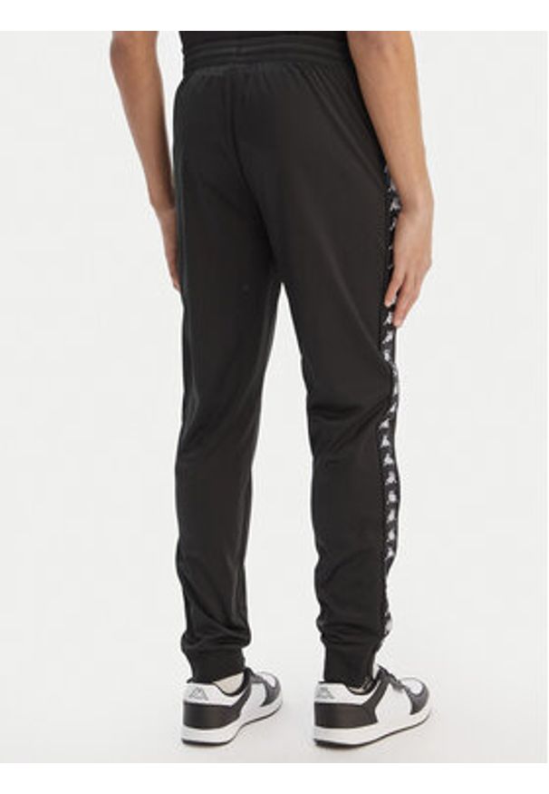 Kappa Spodnie dresowe Banda Rastoria 303KUC0 Czarny Slim Fit. Kolor: czarny. Materiał: syntetyk