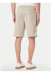 Guess Szorty sportowe Z6GD12 K3220 Beżowy Regular Fit. Kolor: beżowy. Materiał: syntetyk. Styl: sportowy #4
