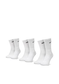 Puma Zestaw 3 par wysokich skarpet unisex 90793402 39/42 Biały. Kolor: biały. Materiał: materiał