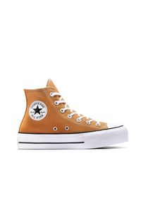 Tenisówki Converse Model Chuck Taylor All Star Lift Kolor Brązowy. Kolor: brązowy. Materiał: tkanina