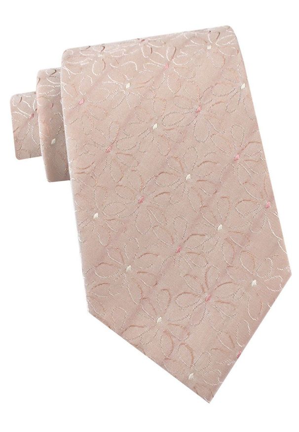Krawat Męski - Angelo di Monti - Jasny, Brzoskwiniowy Kolor. Kolor: pomarańczowy. Materiał: tkanina. Styl: elegancki, wizytowy