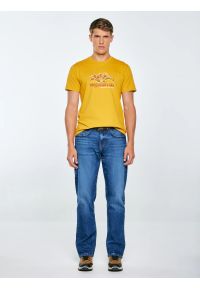 Big-Star - Koszulka męska z nadrukiem żółta Mifer 201. Kolor: żółty. Materiał: bawełna, jeans, dzianina. Wzór: nadruk. Styl: klasyczny #5