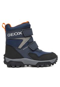 Śniegowce Geox. Kolor: niebieski