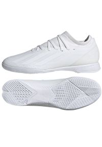 Adidas - Buty piłkarskie adidas X Crazyfast.3 In M ID9342 białe. Zapięcie: sznurówki. Kolor: biały. Materiał: syntetyk, guma. Sport: piłka nożna #3