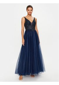 Swing Sukienka wieczorowa 5AD19900 Granatowy Regular Fit. Kolor: niebieski. Materiał: syntetyk. Styl: wizytowy #1