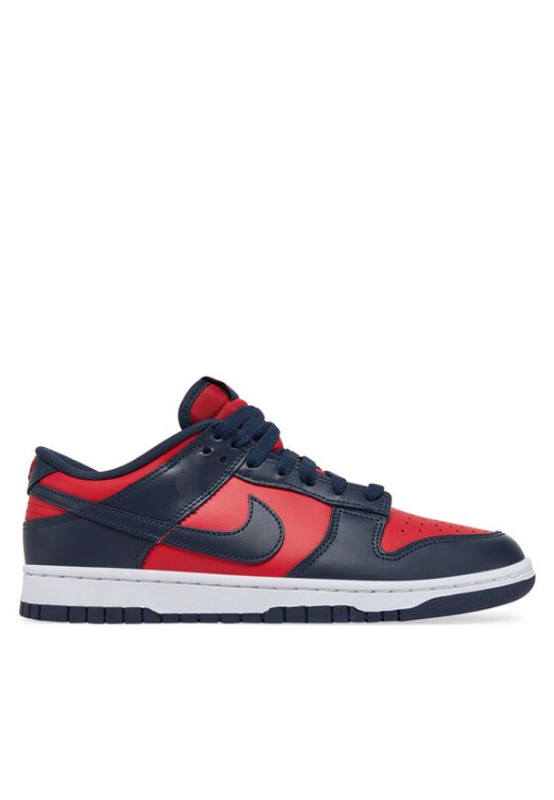 Nike Sneakersy Dunk Low Retro DV0833 601 Czerwony. Kolor: czerwony. Materiał: skóra