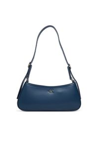 Calvin Klein Torebka Ck Small Shoulder Bag LV04F3170G Granatowy. Kolor: niebieski. Materiał: skórzane #1