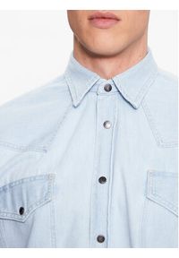 BOSS - Boss Koszula jeansowa 50489489 Błękitny Relaxed Fit. Kolor: niebieski. Materiał: bawełna
