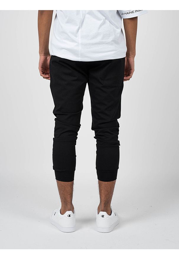 La Haine Inside Us Spodnie "Avelli" | P2303 3M | AVELLI | Mężczyzna | Czarny. Okazja: na co dzień. Kolor: czarny. Materiał: wiskoza, nylon, elastan. Styl: casual