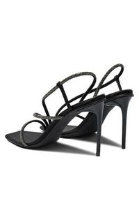 Max Mara Sandały Stark 2424526371600 Czarny. Kolor: czarny. Materiał: materiał #5