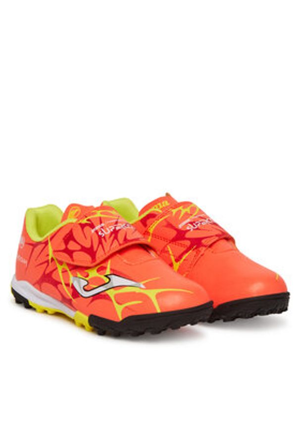 Joma Buty do piłki nożnej Super Copa Jr 2507 SCJS2507TFV Czerwony. Kolor: czerwony. Materiał: skóra