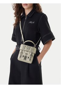 Karl Lagerfeld - KARL LAGERFELD Torebka A2W30252 Beżowy. Kolor: beżowy. Materiał: skórzane #3