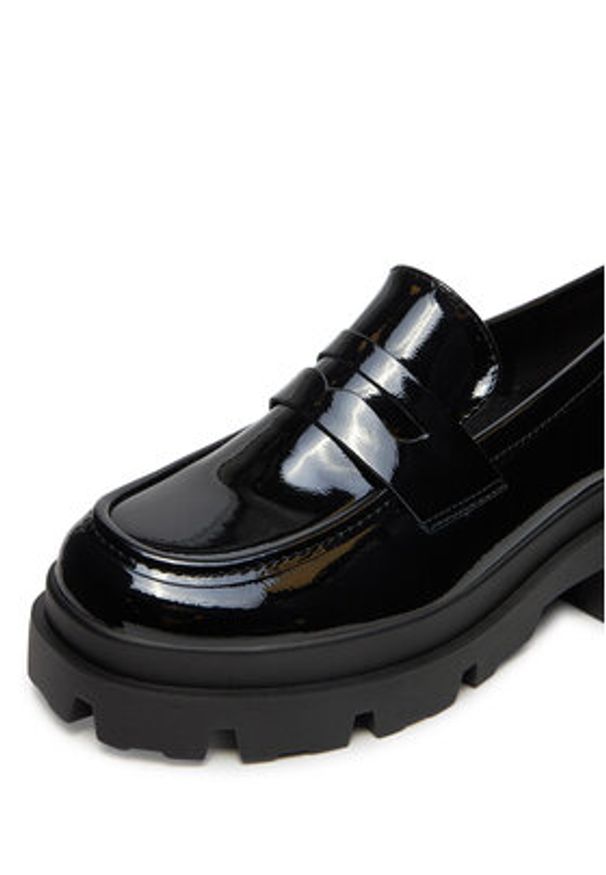 DeeZee Loafersy 8-405-3 Czarny. Kolor: czarny. Materiał: skóra