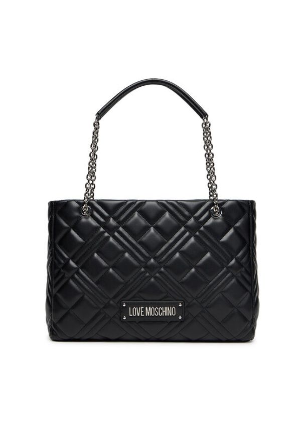 Love Moschino - LOVE MOSCHINO Torebka JC4145PP1NLA000B Czarny. Kolor: czarny. Materiał: skórzane