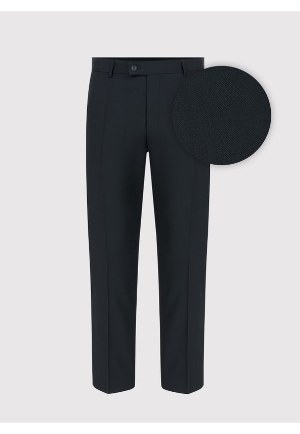 Pako Lorente - PAKO LORENTE – Czarne spodnie smokingowe. Kolor: czarny. Materiał: wełna, poliester