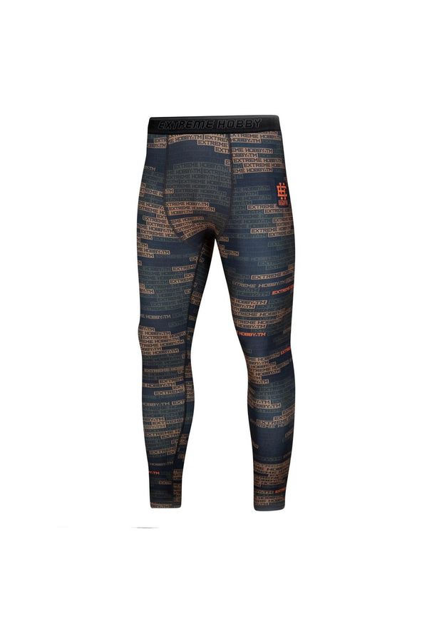 Legginsy sportowe męskie EXTREME HOBBY PARACORD. Kolor: pomarańczowy. Materiał: elastan, poliester