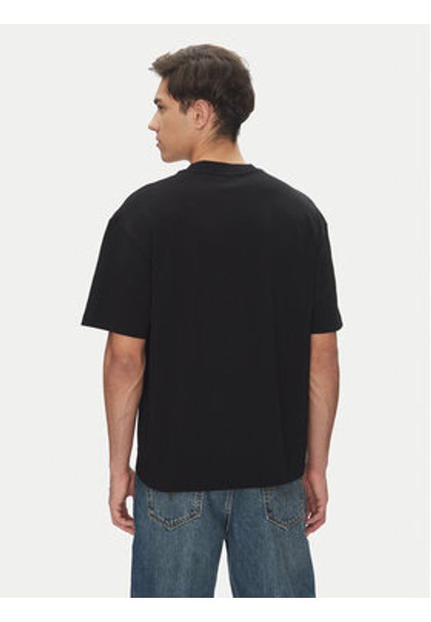 Hugo - HUGO T-Shirt Dinkee 50525765 Czarny Oversize. Kolor: czarny. Materiał: bawełna