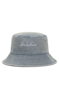 Guess Jeans Bucket W6GZA5 WF8V1 Niebieski. Kolor: niebieski. Materiał: bawełna #1