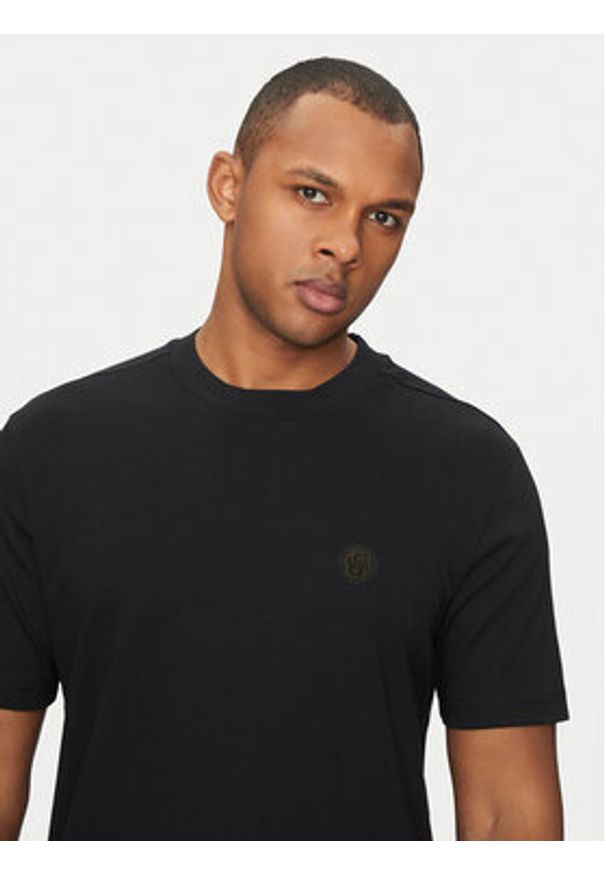 BOSS T-Shirt 50531569 Czarny Regular Fit. Kolor: czarny. Materiał: bawełna